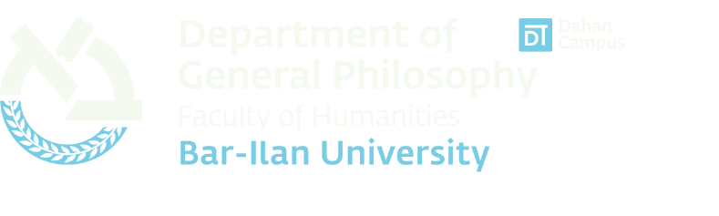 Department of Philosophy Bar-Ilan University